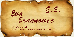 Eva Srdanović vizit kartica